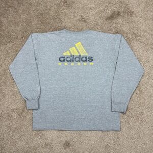 Vintage 90s Adidas Soccer Wags Tournament Long Sleeve T Shirt Large